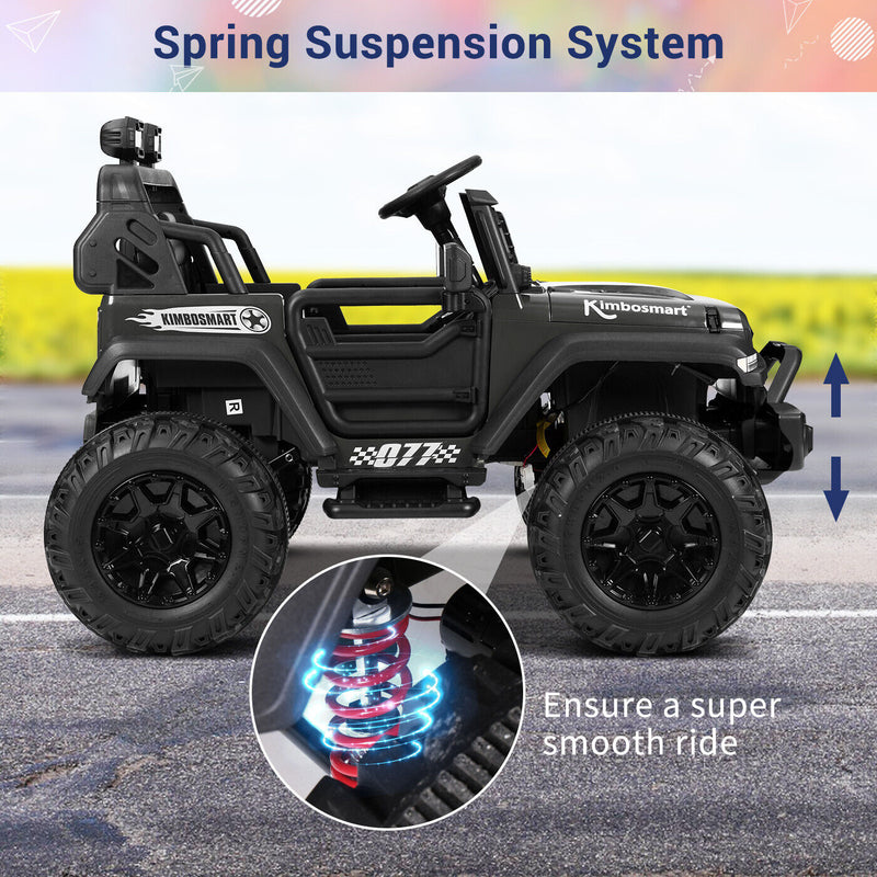Load image into Gallery viewer, Kimbosmart 24V Electric Battery-Powered Children&#39;s Ride-On Vehicle Truck Featuring LED Lights, MP3 Player, and Bluetooth Connectivity
