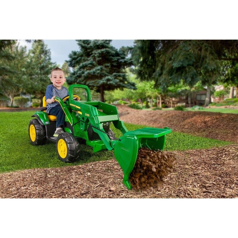 Load image into Gallery viewer, Peg Perego 12V John Deere Ground Loader Electric Ride-On Vehicle
