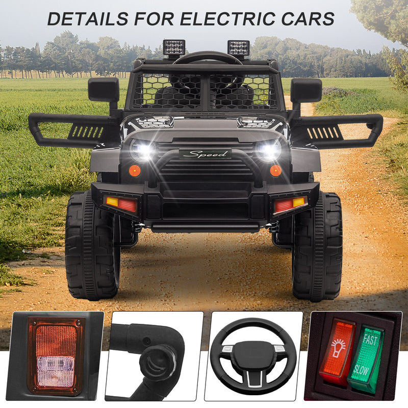 Load image into Gallery viewer, 12V Battery-Powered Kids Ride-On Off-Road Truck Toy with Parent Remote Control
