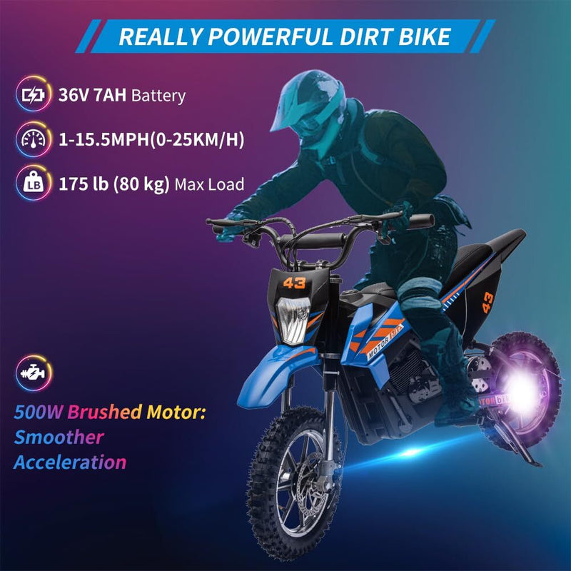Load image into Gallery viewer, 36V Battery-Powered Off-Road Electric Ride-On Motorcycle for Kids
