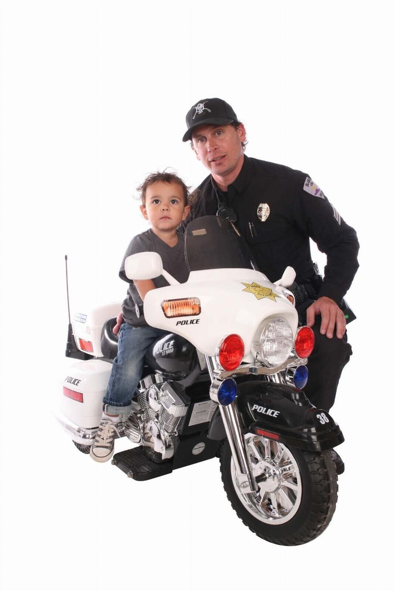 Load image into Gallery viewer, Kids Electric Police Motorbike Ride-On Toy for Boys and Girls - 12v Motorized Motorcycle Car

