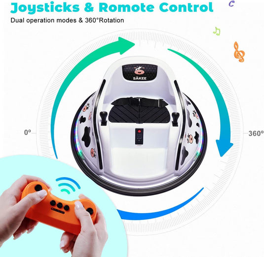 Flashing Lights Music Stickers for Electric Bumper Cars - SÄKEE Remote Control