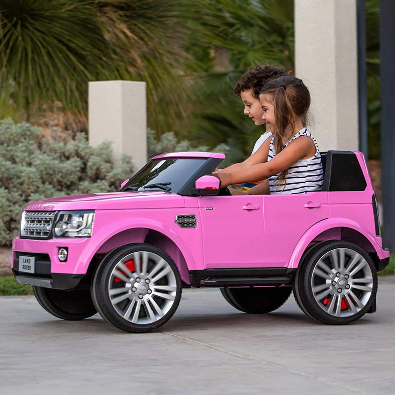 Load image into Gallery viewer, 12V 2-Seater Authorized Land Rover Children&#39;s Girls Ride On SUV Vehicle Lights, Remote Control - Pink
