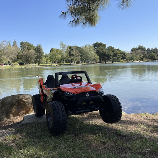 24V Touchscreen Clash Ride-On Mega Buggy - UTV Adventure Vehicle for Two - Razor UTV Inspired - Off-Road All-Terrain Fun Machine - Can-Am Style