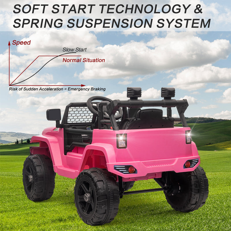 Load image into Gallery viewer, 12V Kids Ride-On Truck with Remote Control, Power Wheels, and LED Lights
