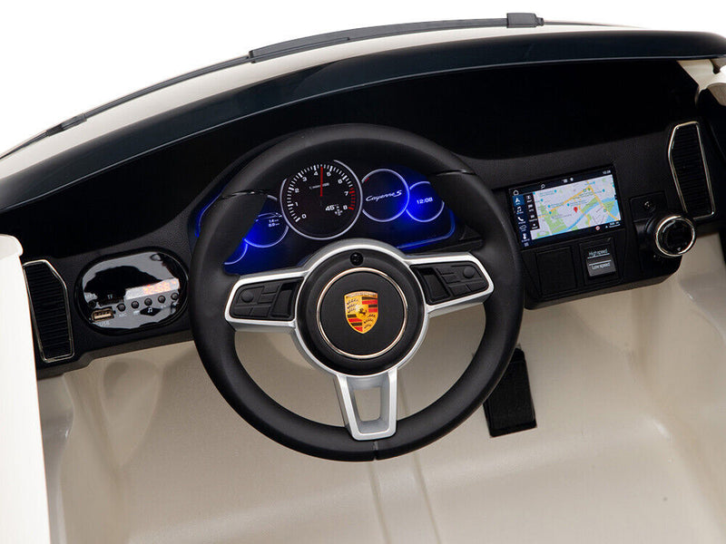 Load image into Gallery viewer, 12V Electric Porsche Cayenne Children&#39;s Ride-on Car with EVA Rubber Tires

