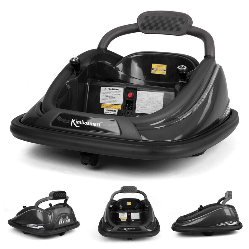 Load image into Gallery viewer, Kimbosmart Electric Bumper Car for Kids - Remote Controlled 360° Spin Ride-On
