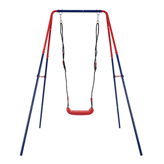 Green and Blue Baby Swing Set 2-in-1 Plastic Safe Mental Development Toy