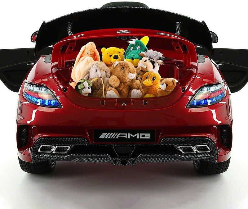 Load image into Gallery viewer, 2023 Red Carbon SLS AMG Mercedes Benz Car for Children 12V Electric Ride-On Toy
