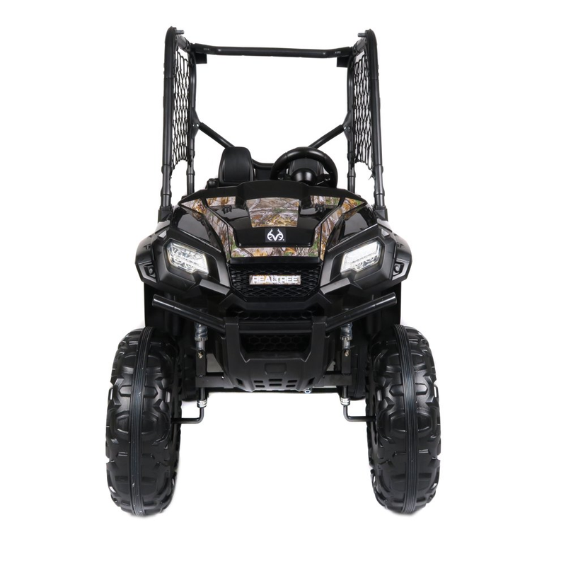 Load image into Gallery viewer, 24V Electric UTV for Two Riders with Large Storage Compartment Dual Drive Option - Jet Black
