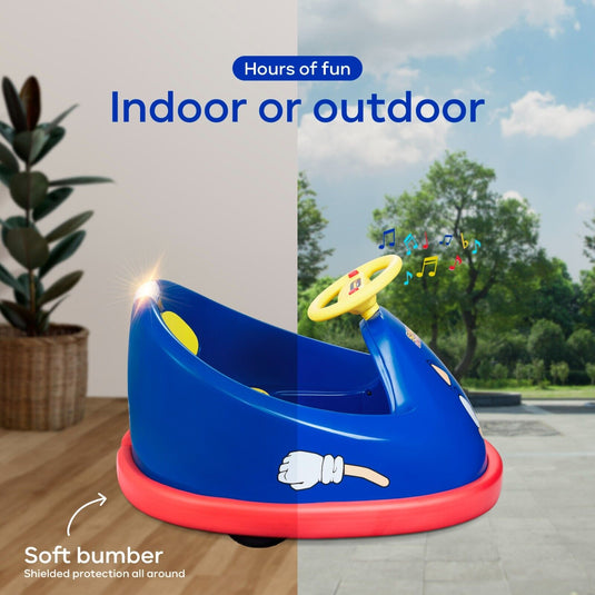 Rev up the Fun with Sonic's Electric Bumper Car: 2 Speeds and 360-Degree Turns for Kids!