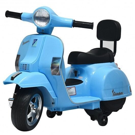 Load image into Gallery viewer, 6V Kids Vespa Scooter Motorcycle for Toddlers in Dark Blue

