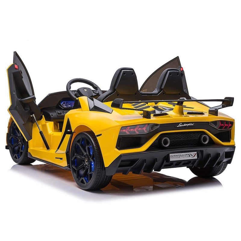 Load image into Gallery viewer, 24V 2 SEATS AUTHENTIC LAMBORGHINI AVENTADOR SVJ CHILDREN&#39;S RIDE-ON SPORTS VEHICLE, ILLUMINATION + REMOTE CONTROL
