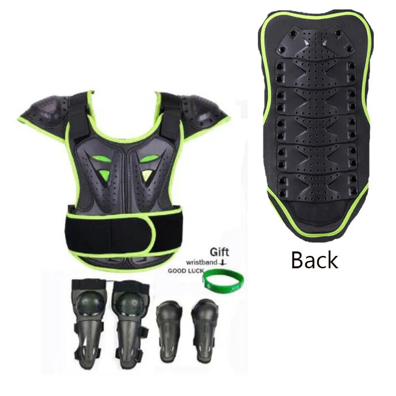 Load image into Gallery viewer, Kids Motocross Body Armor Back Protector Ride-On Horse Toy for Ages 4-15 Years
