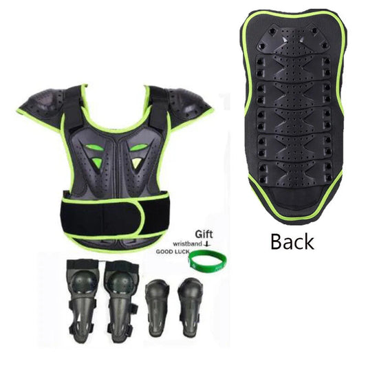 Kids Motocross Body Armor Back Protector Ride-On Horse Toy for Ages 4-15 Years