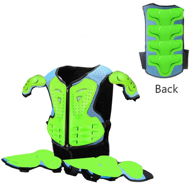 Load image into Gallery viewer, Kids Motocross Body Armor Back Protector Ride-On Horse Toy for Ages 4-15 Years
