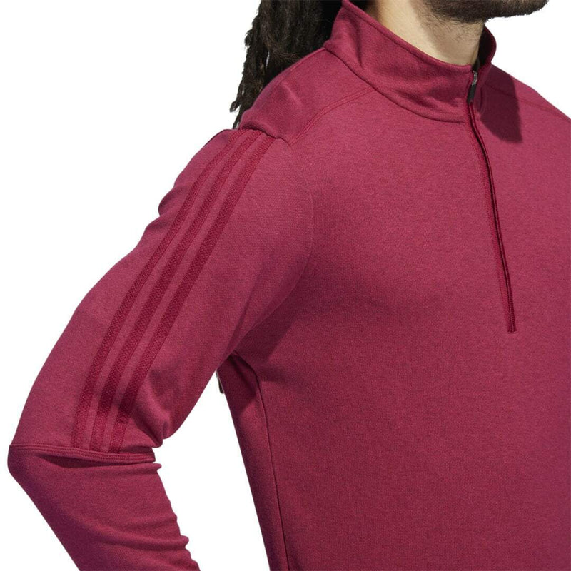 Load image into Gallery viewer, Adidas 3 Stripe 1/4 Zip Legacy Burgundy Pullover Men&#39;s Medium - HA6149
