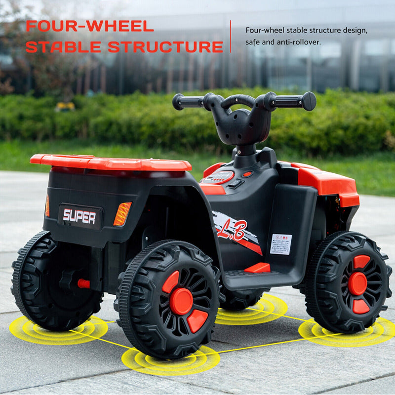 Load image into Gallery viewer, Electric ATV Ride-On Car with MP3 Player and LED Lights - 6V Battery Powered, 4-Wheeled Beach Cruiser
