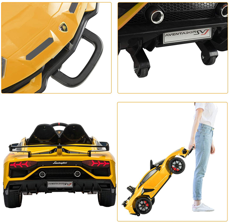 Load image into Gallery viewer, Uenjoy 12V Children&#39;s Electric Ride-On Car Lamborghini Aventador SVJ Powered Toy
