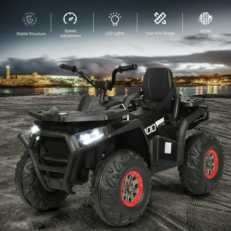 Load image into Gallery viewer, 12 Volt Children&#39;s Electric Four-Wheeler ATV Quad with MP3 Player and LED Illumination
