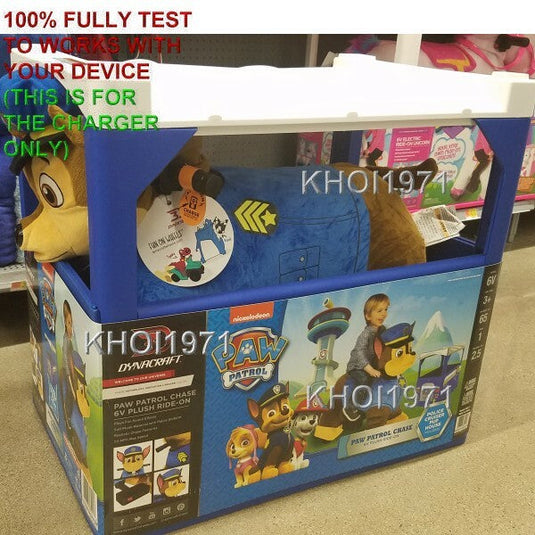 6V AC Wall Charger Adapter for Paw Patrol Chase Deluxe Ride-On Toy Model 8805-11