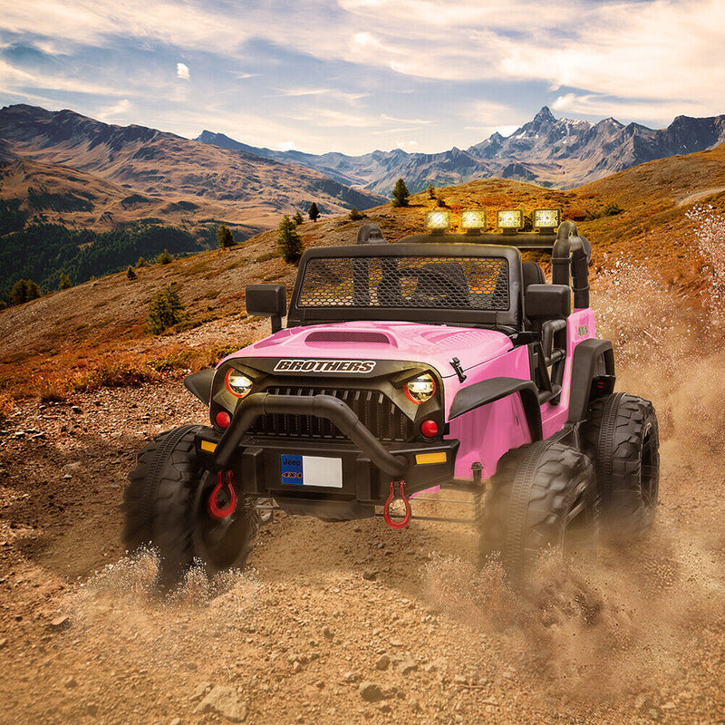 Load image into Gallery viewer, 2-Seater Electric Ride-On Jeep with MP3 Player and LED Lights for Kids - Remote Control Included
