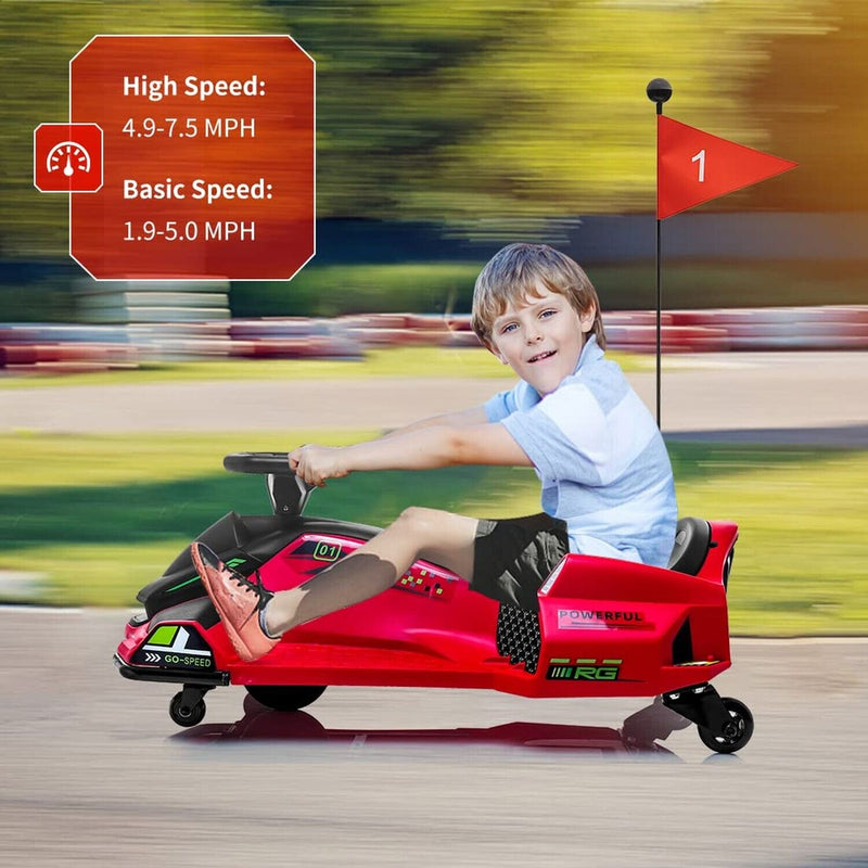 Load image into Gallery viewer, Electric Drifting Go-Kart for Kids - 24V Ride-On Car with Speeds Up to 7.5 mph
