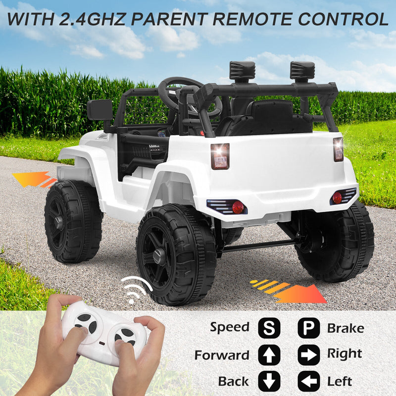 Load image into Gallery viewer, 12V Kids Ride-On Truck with Remote Control, Power Wheels, and LED Lights
