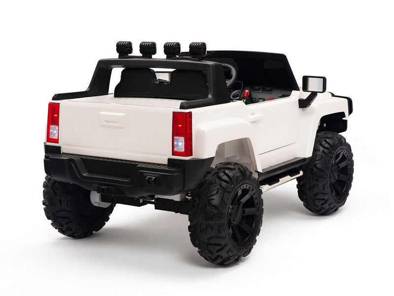Load image into Gallery viewer, 12V Children&#39;s White HumStyle Truck Ride On with Remote Control
