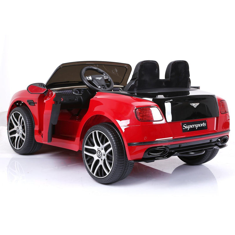 Load image into Gallery viewer, 12V Bentley Continental Supersports Electric SUV Ride On Toy Car Black and Red
