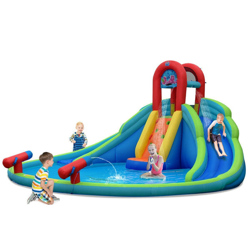 Load image into Gallery viewer, Modern Long-lasting Kids&#39; Blow-up Water Slide Bounce Castle with Carrying Pouch
