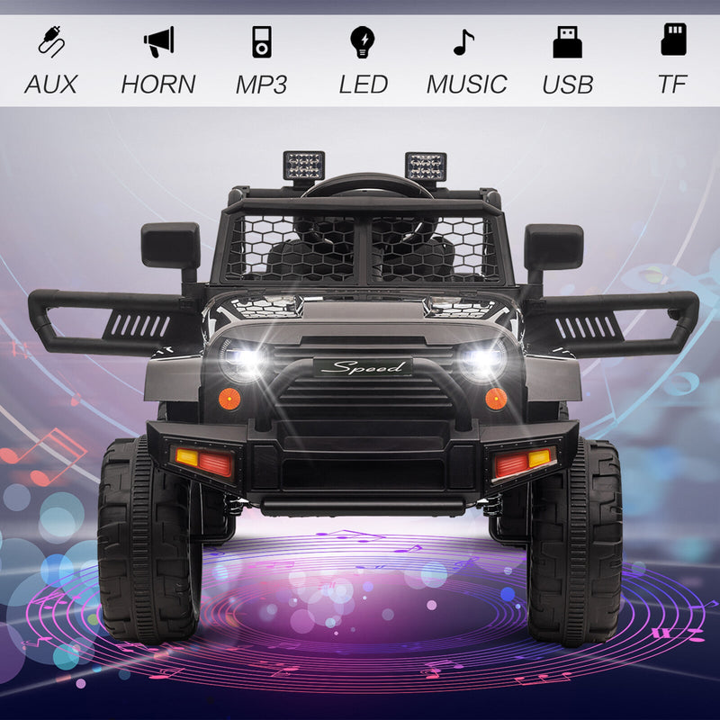 Load image into Gallery viewer, 12V Kids Ride-On Truck with Remote Control, Power Wheels, and LED Lights

