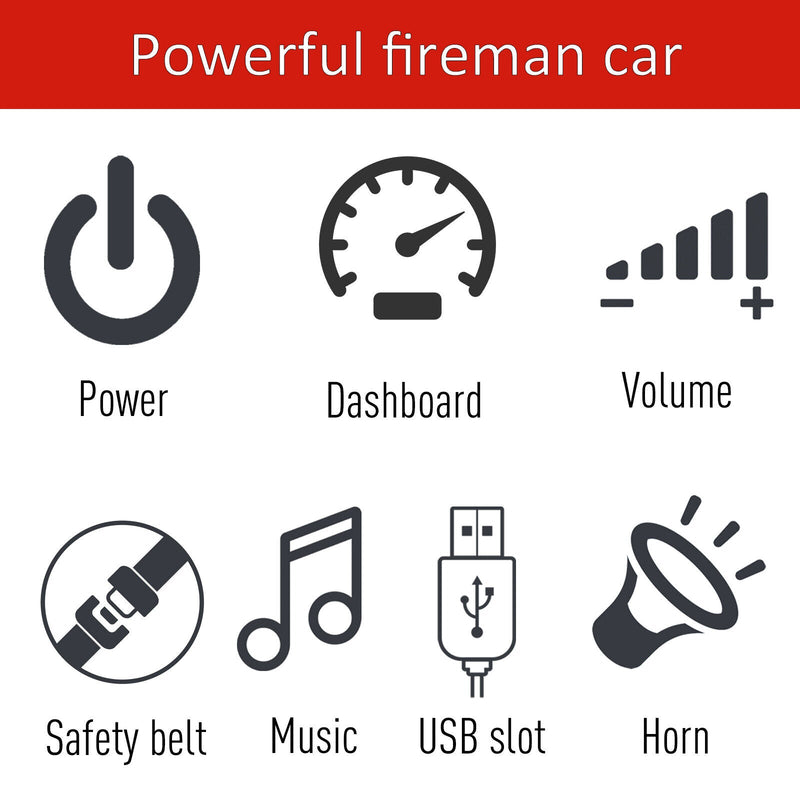 Load image into Gallery viewer, Interactive 6v Electric Fire Truck for Kids with Remote Control and Music
