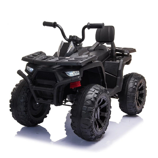 Miniyam 24V Electric ATV for Kids with LED Headlights - Black