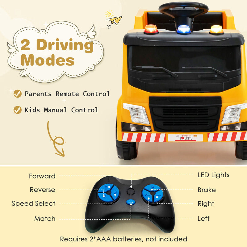 Load image into Gallery viewer, Interactive 12V Electric Recycling Garbage Truck Toy with Remote Control and Accessories
