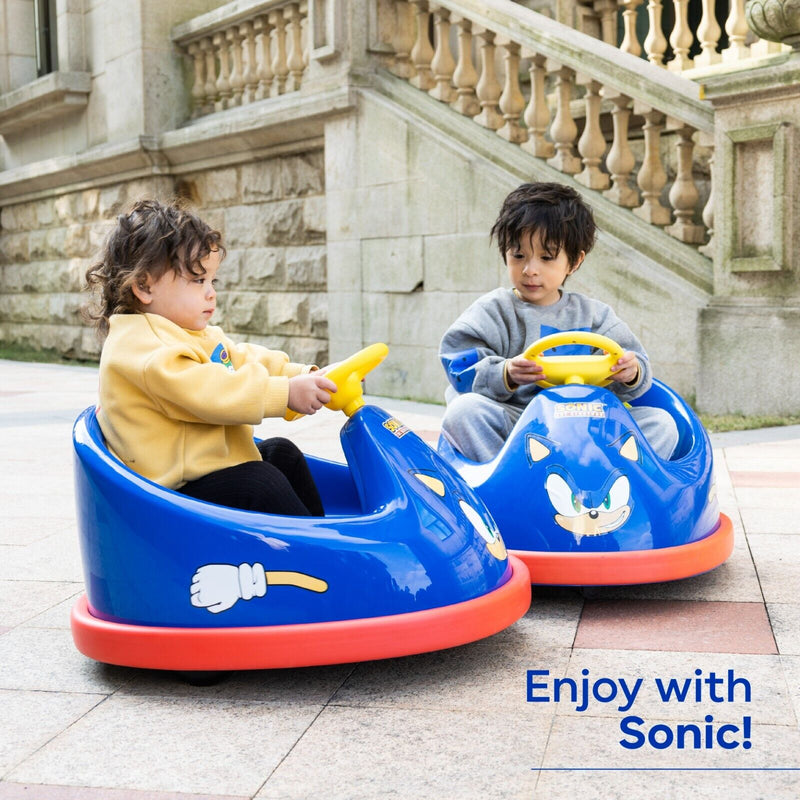 Load image into Gallery viewer, Rev up the Fun with Sonic&#39;s Electric Bumper Car: 2 Speeds and 360-Degree Turns for Kids!
