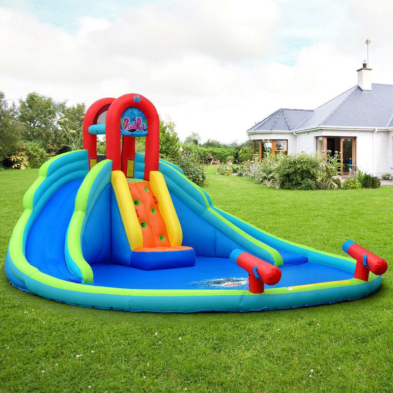 Load image into Gallery viewer, Modern Long-lasting Kids&#39; Blow-up Water Slide Bounce Castle with Carrying Pouch
