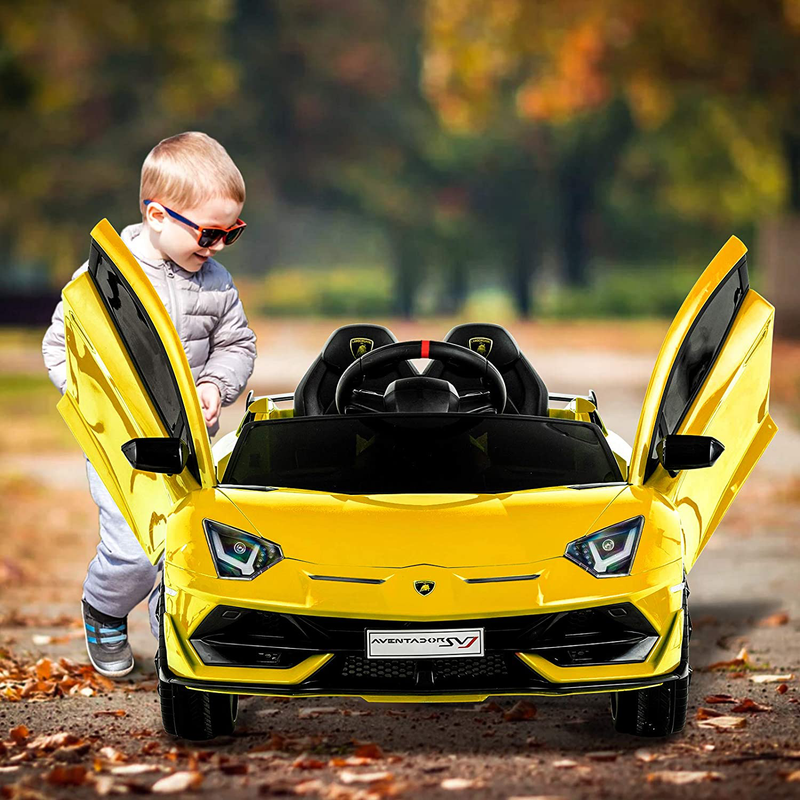 Load image into Gallery viewer, Uenjoy 12V Children&#39;s Electric Ride-On Car Lamborghini Aventador SVJ Powered Toy
