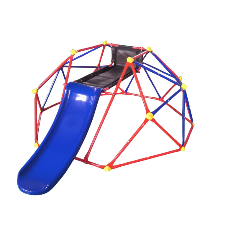 Load image into Gallery viewer, 6ft Dome Climber with 1.2m Slide and Blue Climbing Stones for Ages 3+

