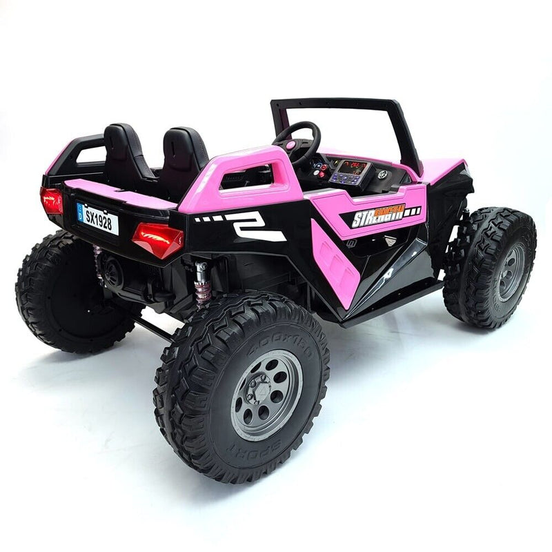 Load image into Gallery viewer, Pink 24V Children&#39;s Ride on Car 4×4 UTV Buggy with 2 Seats, Remote Control, and Bluetooth Connectivity
