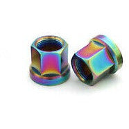 Load image into Gallery viewer, OUTBURST TITANIUM BMX HUB NUTS
