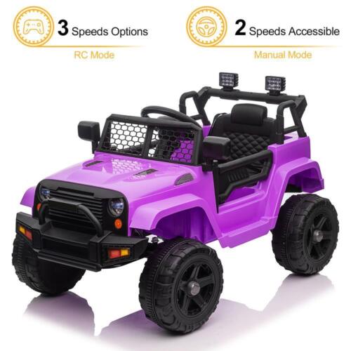 Load image into Gallery viewer, Electric Ride-On Car for Kids with Music, Lights, and Remote Control - Purple
