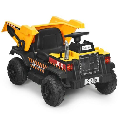 Load image into Gallery viewer, 12V Electric Ride On Dump Truck with Remote Control for Kids - Construction Tractor with Working Bucket
