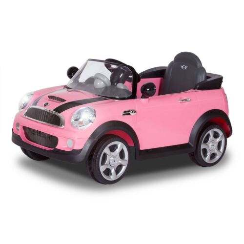 Load image into Gallery viewer, Rev Up the Fun with the Pink 6V Mini Cooper Ride-On
