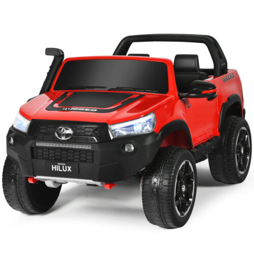 Load image into Gallery viewer, 2x12V Authorized Toyota Hilux Ride-On Truck Vehicle 2-Seat 4x4 w/ Remote Control Crimson
