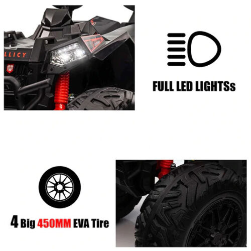 Load image into Gallery viewer, 24V Children&#39;s Electric ATV Ride-On Toy, Rubber Tires, Hand Accelerator, Music Player, LED Illumination
