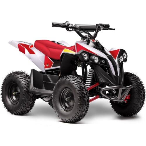 MotoTec E-Bully 36v 1000w Children's All-Terrain Vehicle - White, Red and Blue