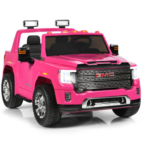 Load image into Gallery viewer, Licensed GMC 2-Seater Pink Ride On Truck for Kids with Remote Control - 12V
