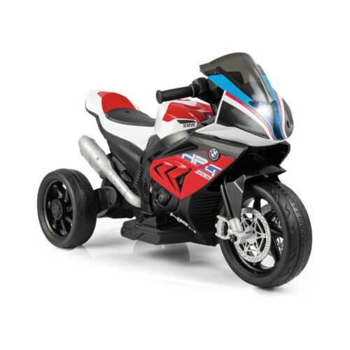 Load image into Gallery viewer, Electric Ride-On Motorcycle for Kids with Lights, Music, and 3 Wheels - Red
