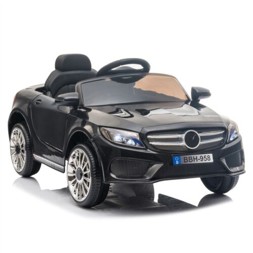 Load image into Gallery viewer, Electric Ride-On Car for Kids with Remote Control and LED Lights - Black
